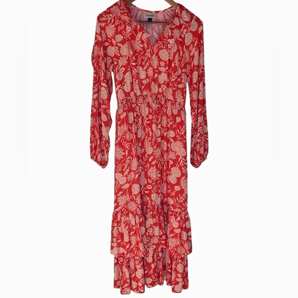NWOT Universal Thread Floral Long Sleeve Ruffle Maxi Dress Size XS - Picture 6 of 15